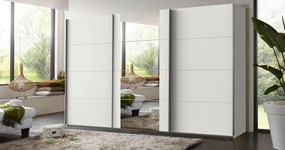 Šatníková skriňa Bern, extra šírka 360 cm/extra výška 236 cm, biela