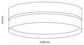 Prisadené svietidlo TK 6547 BOHO čierná