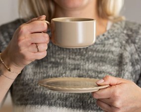 Čajový/kávový set Sofia Beige1