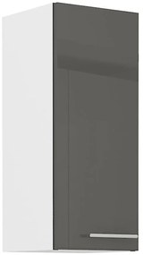 Kuchynská skrinka Lara 30g-72 1f Mdf sedá lesk
