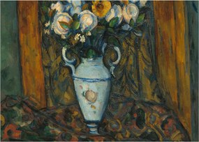 Obraz - Paul Cézanne, Vase of Flowers, reprodukcia (70x50 cm)