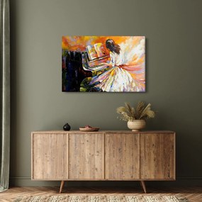Obraz - Žena hrajúca na piáno (90x60 cm)