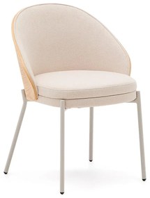 Krémová/v prírodnej farbe jedálenská stolička Eamy – Kave Home