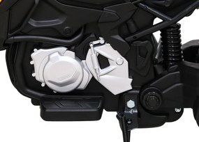 Ramiz BMW F850 GS Detský motocykel na batérie žltý + asistenčné kolesá + LED audio + pomalý štart + EVA