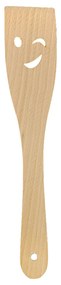AMADEA Drevená obracačka s úsmevom, masívne drevo, dĺžka 28 cm