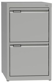 Kovová kartotéka A4, 2 zásuvky, sivá