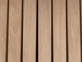 Jídelní stůl CHRISTO 120 cm dubová dýha olejovaná bílá
