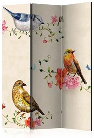 Paraván - Bird Song [Room Dividers] Veľkosť: 135x172, Verzia: Jednostranný