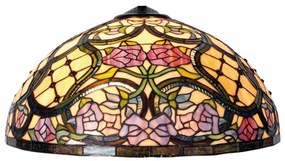 Tienidlo na lampu vitráž Ø50*26 cm kolekcia RUZE