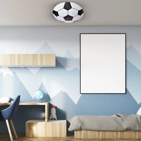 Detské stropné LED svietidlo Ball, 1x LED 18w, 4000k, b/w