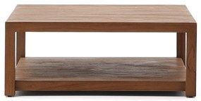 Konferenčný stolík z tíkového dreva v prírodnej farbe 90x90 cm Sashi – Kave Home
