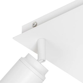 Inteligentné kúpeľňové bodové svietidlo biele štvorcové 3-svetlé IP44 vrátane 3 Wifi GU10 50mm - Ducha