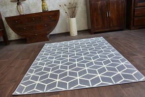 Koberec BCF BASE CUBE 3956 ŠTVORCE sivý