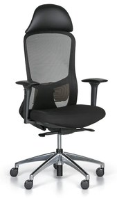 Kancelárska stolička SEAT, modrá/čierna