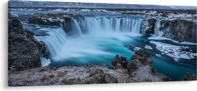 Obraz - Výhľad na vodopády (120x50 cm)