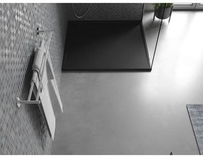 Mexen Amon, SMC obdĺžniková sprchová vanička 100 x 90 cm, čierna, 4F709010