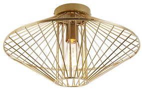 Dizajnové stropné svietidlo zlaté - Zahra