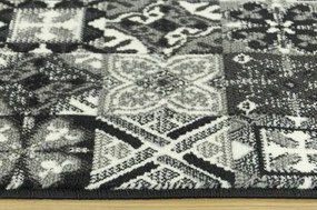 Behúň Luna 503754/89922 - patchwork sivý