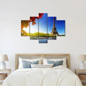 Obraz - jeseň v Paríži (150x105 cm)