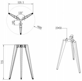 Konferenčný stôl PRIMO VIBE, priemer 60 cm, sivostrieborná podnož, sivá