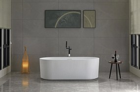 Aqualine Turia strip, voľne stojaca vaňa, 170x80cm, biela, E2785