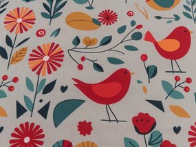 Obliečka z mikrovlákna RETRO BIRD farebná 180x200 cm