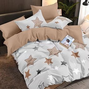 Obliečky Homa STERREN BEIGE 3-dielna sada 140x200 cm