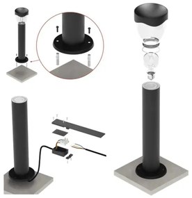 Vonkajšia lampa ARTEO 1xE27/15W/230V IP44 80 cm