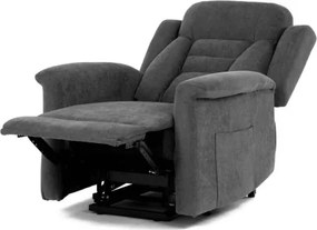 Polohovacie kreslo sivé, elektrické TV-7072 GREY2