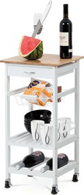 Servírovací stolík DR-044 Farba: Biela