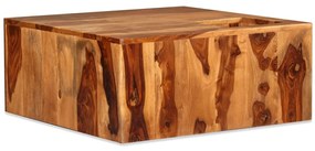 vidaXL Konferenčný stolík masívne sheeshamové drevo, 70x70x30 cm