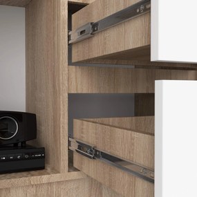 Skriňa Rexa 80 cm dub sonoma/biela