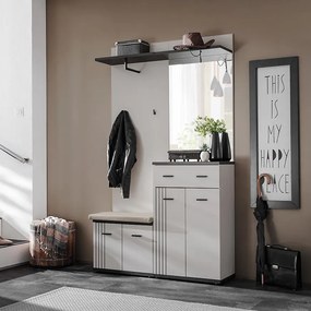 Predsieňový nábytok Hugo II Cc Hg2+P2 Vankúš Kašmír/Čierna