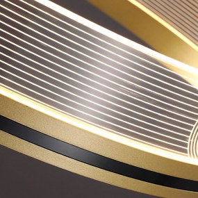 Toolight Toolight, LED závesné svietidlo 60cm APP1190-CP, zlatá, OSW-40020