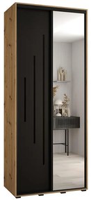 Skriňa 45 Canaris 13 100 artisan/čierna/čierna