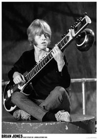 Plagát, Obraz - Rolling Stones / Brian Jones  - Ready Steady Go / Sitar