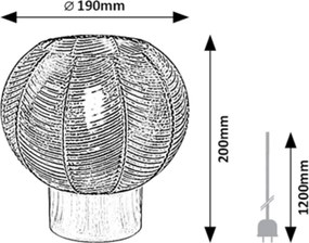 Rabalux MONET stolná lampa 74017