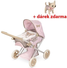 DeCuevas 85143 Skladací kočík pre bábiky 3 v 1 s prenosnou taškou DIDI 2021 - 53 cm + darček ZADARMO