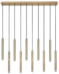 Rabalux 72365 - Luster na lanku RAMIRA 10xG9/5W/230V zlatá