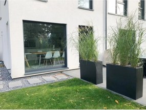 Kvetináč ELEMENTO, sklolaminát, šírka 88 cm, antracit