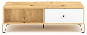 Konferenčný stolík SULA dub artisan/biela