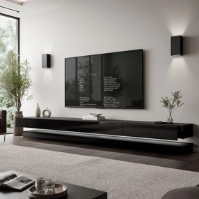TV STOLIK SALLE ČIERNY LESK 280 cm