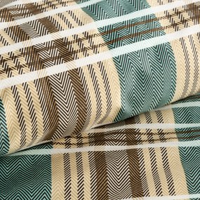 SATÉNOVÉ OBLIEČKY SPRING65 160X200 CM, 2 KS 70X80 CM VZOROVANÉ