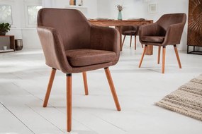 Nemecko -  Dizajnová stolička SUPREME vintage hnedá
