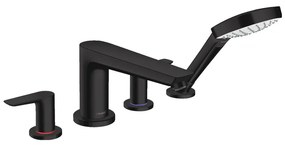 Hansgrohe Talis E, batéria na okraj vane, 4-otvorová inštalácia, čierna matná, HAN-71748670