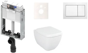 Cenovo zvýhodnený závesný WC set TECE na zamurovanie + WC Vitra Vitra Shift KMPLSHIFTT