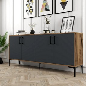 Skrinka Kiev Walnut and Anthracite