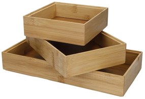 Bambusové organizéry do zásuvky v súprave 3 ks Copco - Kitchen Craft