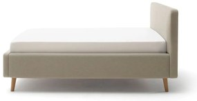 Svetlohnedá čalúnená jednolôžková posteľ bez roštu 120x200 cm Mattis – Meise Möbel