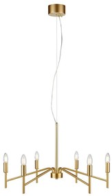 Markslöjd 108210 - Luster na lanku MONARCH 6xE14/18W/230V zlatá